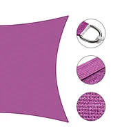2 Pack 20x16 Ft 97% Uv Block Rectangle Sun Shade Sail Hdpe Cover Net Canopy Pool