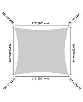 2 Pack 23x22 Ft 97% Uv Block Rectangle Sun Shade Sail Canopy Outdoor Backyard