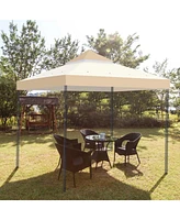 Yescom 8x8 Ft 2-Tier Gazebo Top Replacement UV30+ Outdoor Patio Canopy Cover Market