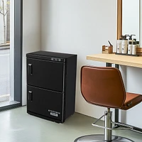 46L 2in1 Dual Cabinet Towel Warmer Uv Sterilizer with 4 Racks for Salon Hotel