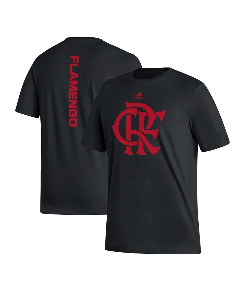 Adidas Men's Black Cr Flamengo Vertical Back T-Shirt