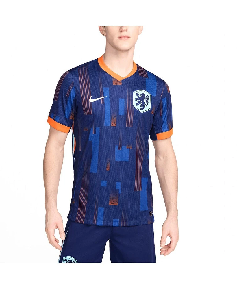 Nike Men's Blue Netherlands National Team 2024 Away Replica Blank Jersey