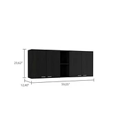 Fm Furniture Winslow 150" Wall Cabinet