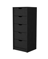 Fm Furniture Dillon 5 Narrow Drawer Dresser