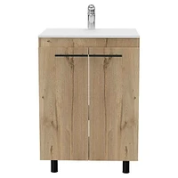 Fm Furniture Selma 60" Free standing Vanity cabinet