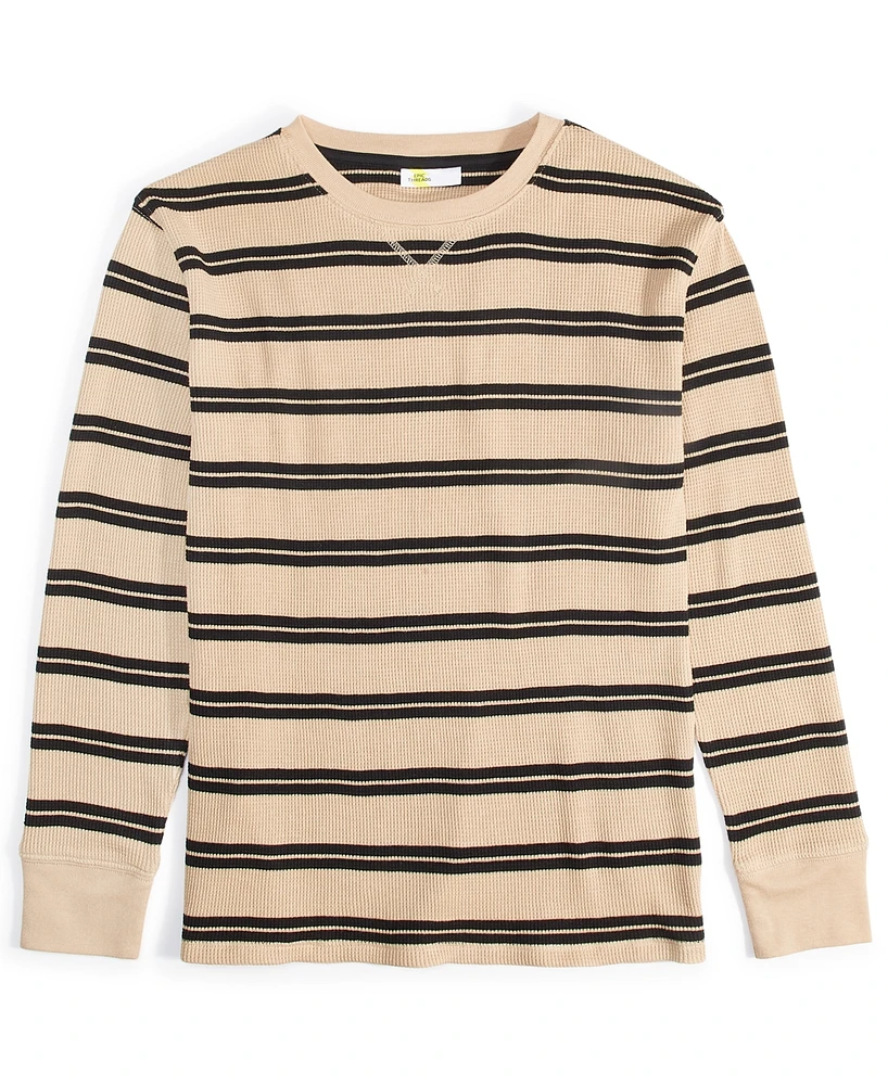 Epic Threads Little & Big Boys Double-Striped Thermal Crewneck Shirt, Created for Macy's