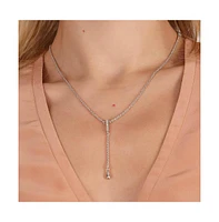 Lucy Quartermaine Skinny Drip Long Pendant with White Topaz