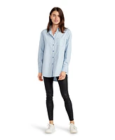 Belle & Bloom Women's My Girl Oversized Shirt - Duck Egg Blue