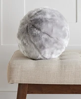 Hotel Collection Lynx Faux Fur Decorative Pillow, 10" Round, Exclusively at Macy's