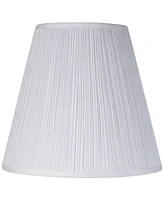 Springcrest 9" Top x 16" Bottom x 14 1/2" High x 14 3/4" Slant Lamp Shade Replacement Set of 2 Medium White Ivory Mushroom Empire Round Traditional Fa