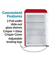 Commercial Cool 4.4 Cu. Ft. Retro Refrigerator,Red