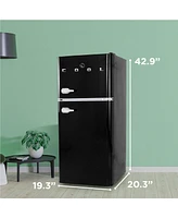 Commercial Cool 4.5 Cu. Ft. Tm Retro Refrigerator,Black