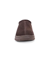 Muk Luks Men's Matt Printed Berber Suede Clog Slippers
