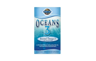 Garden of Life Oceans 3, Beyond Omega 3 60 Softgels