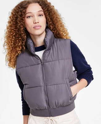 Madden Girl Juniors' Zip-Up Puffer Vest