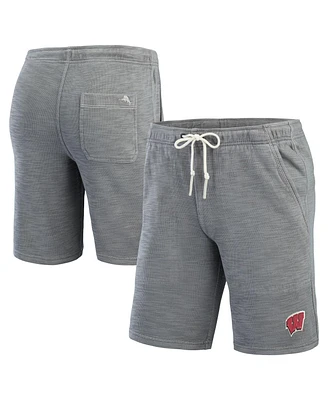 Tommy Bahama Men's Gray Wisconsin Badgers Tobago Bay Tri-Blend Shorts