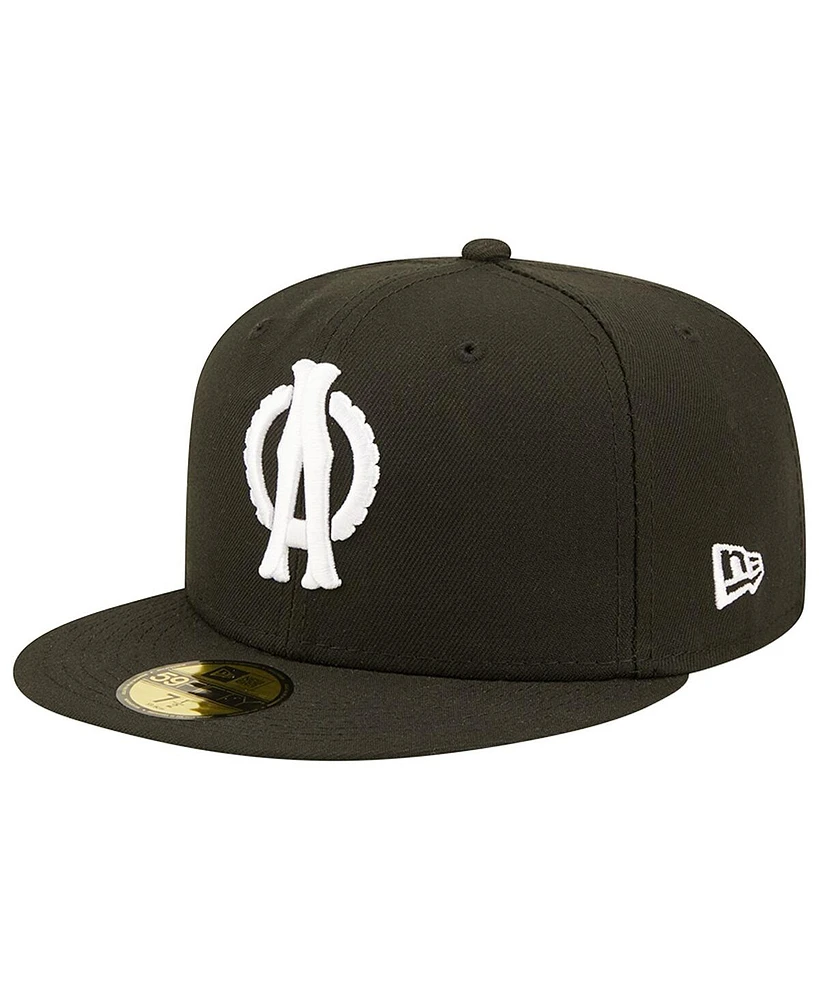 New Era Men's Black Akron RubberDucks Black Tyrites Theme Night 59FIFTY Fitted Hat