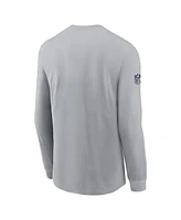 Nike Men's Gray Dallas Cowboys Sideline Performance Long Sleeve T-Shirt