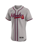 Nike Men's Gray Atlanta Braves Road Elite Jersey