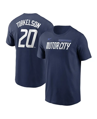 Nike Men's Spencer Torkelson Navy Detroit Tigers 2024 City Connect Fuse Name Number T-Shirt