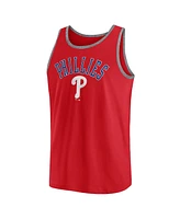 Fanatics Men's Red Philadelphia Phillies Bet Tank Top