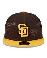 New Era Men's Brown/Gold San Diego Padres Multi Logo 59FIFTY Fitted Hat