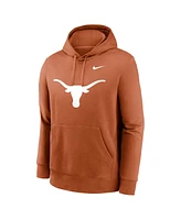 Nike Men's Orange Texas Longhorns Primetime Evergreen Club Fleece Pullover Hoodie