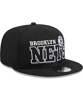 New Era Men's Black Brooklyn Nets Gameday 59FIFTY Snapback Hat