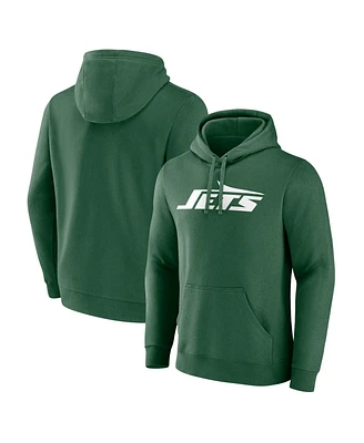 Fanatics Men's Green New York Jets Primary Logo Pullover Hoodie