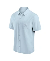 Fanatics Men's Light Blue Dallas Cowboys Front Office Button-Up Shirt