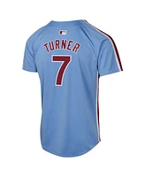 Nike Big Boys and Girls Trea Turner Light Blue Philadelphia Phillies Alternate Limited Player Jersey