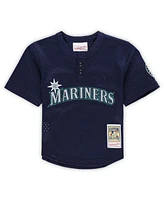 Mitchell & Ness Toddler Ken Griffey Jr. Navy Seattle Mariners Cooperstown Collection Mesh Batting Practice Jersey