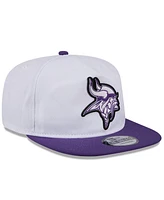 New Era Men's White/Purple Minnesota Vikings 2024 Nfl Training Camp Golfer Snapback Hat