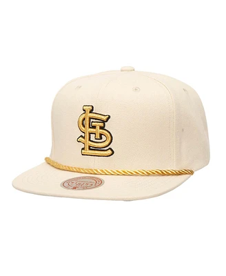 Mitchell & Ness Men's Cream St. Louis Cardinals Golden Ivory Snapback Hat