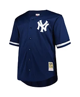 Mitchell & Ness Men's Reggie Jackson Navy New York Yankees Big Tall Cooperstown Collection Mesh Batting Practice Jersey