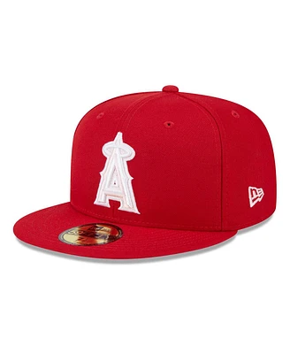 New Era Men's Red Los Angeles Angels 2024 Mother's Day On-Field 59FIFTY Fitted Hat