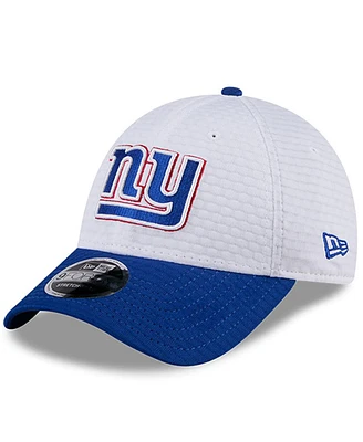 New Era Men's White/Royal New York Giants 2024 Nfl Training Camp 9FORTY Adjustable Hat