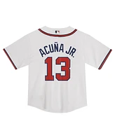 Nike Toddler Ronald Acuna Jr. White Atlanta Braves Game Jersey