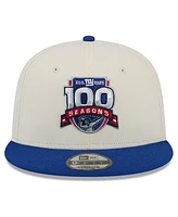 New Era Men's Cream/Royal New York Giants 100th Season Two-Tone 9FIFTY Snapback Hat