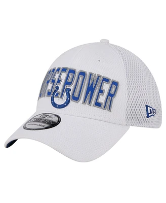 New Era Men's White Indianapolis Colts Breakers 39THIRTY Flex Hat