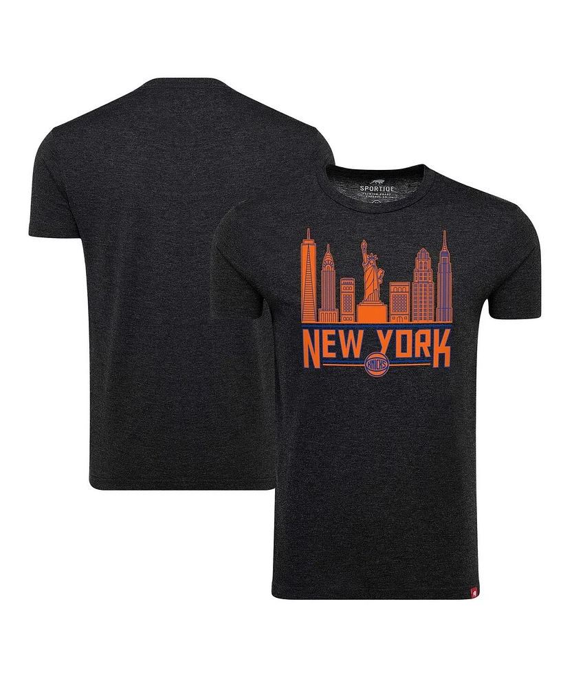 Sportiqe Men's and Women's New York Knicks Comfy Super Soft Tri-Blend T-Shirt