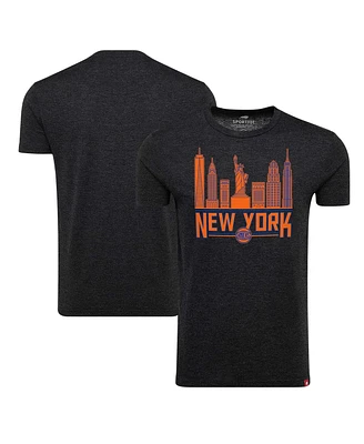 Sportiqe Men's and Women's New York Knicks Comfy Super Soft Tri-Blend T-Shirt