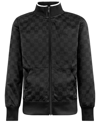 Jordan Big Boys Jacquard Monogram-Print Track Jacket