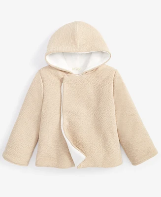 First Impressions Unisex Sweater-Knit Faux-Sherpa-Lined Hooded Jacket, Created for Macy's