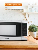 1.1 Cu. Ft. Counter Top Microwave,White