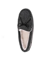 Muk Luks Men's Ethan Moccasin Slippers, Ebony Heather, 10