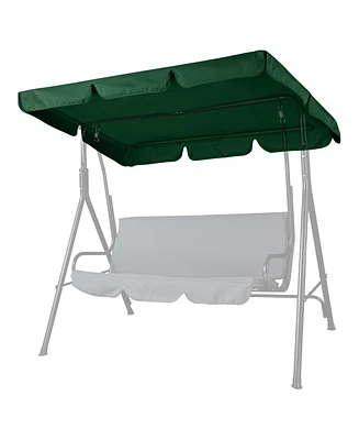 Yescom 64"x47" Swing Canopy Replacement UV30+ 180gsm Patio Top Cover Outdoor Green