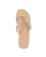 Juicy Couture Women's Sade 2 Embellished Flip Flop Sandals