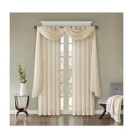 Madison Park Harper Solid Crushed Curtain Panel Pair