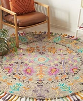 Safavieh Blossom I BLM453 8'x8' Round Area Rug